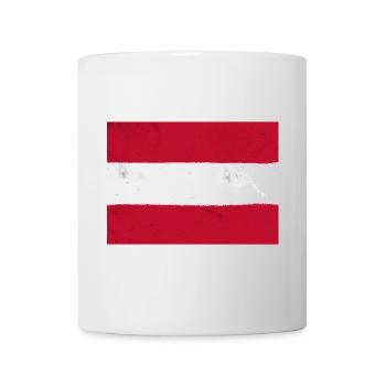The Flag of Austria – a classic national symbol - Mug - white - Front