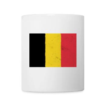 Drapeau de la Belgique - Mug blanc - blanc - Devant