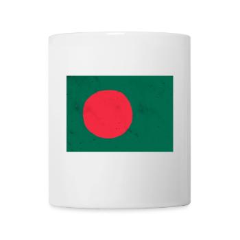 Flagge von Bangladesch - Tasse - Weiß - Vorne