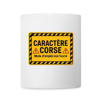 Caractère corse Mode D'Emploi Non Fourni - Mug blanc - blanc - Devant