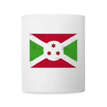Flagge von Burundi - Tasse - Weiß - Vorne