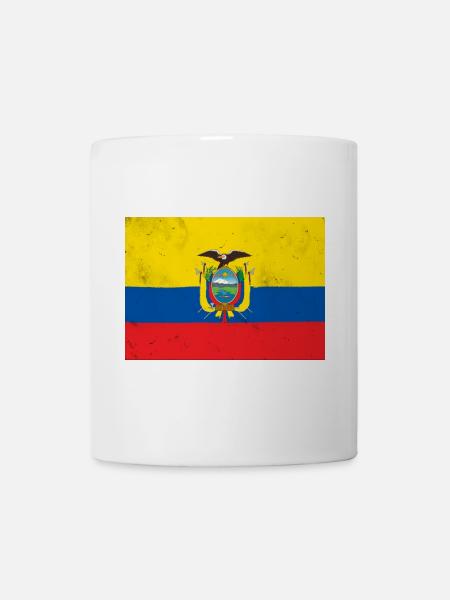 Flagge von Ecuador – Andengeist - Tasse - Weiß