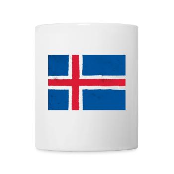 Drapeau de l’Islande - Mug blanc - blanc - Devant