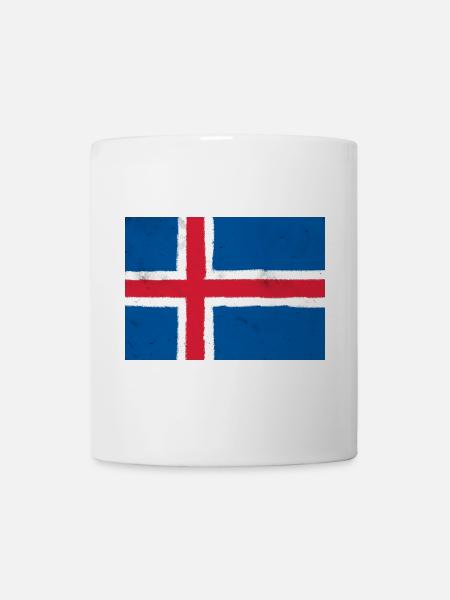 Flag of Iceland - Mug - white