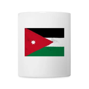 Flagge von Jordanien - Tasse - Weiß - Vorne