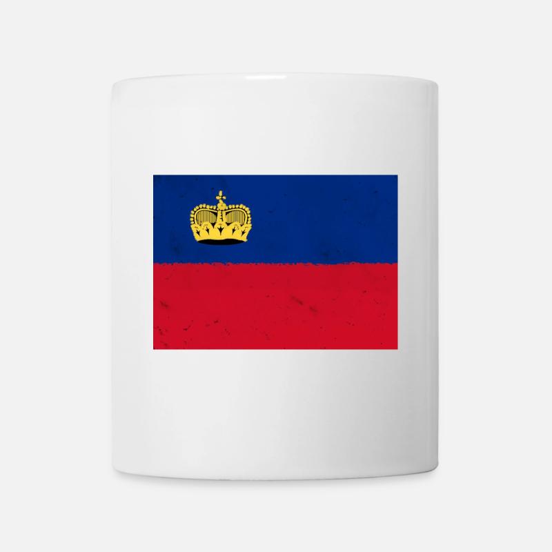Flagge von Liechtenstein - Tasse - Weiß