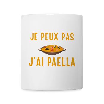 je peux pas jai paella - Mug blanc - blanc - Devant