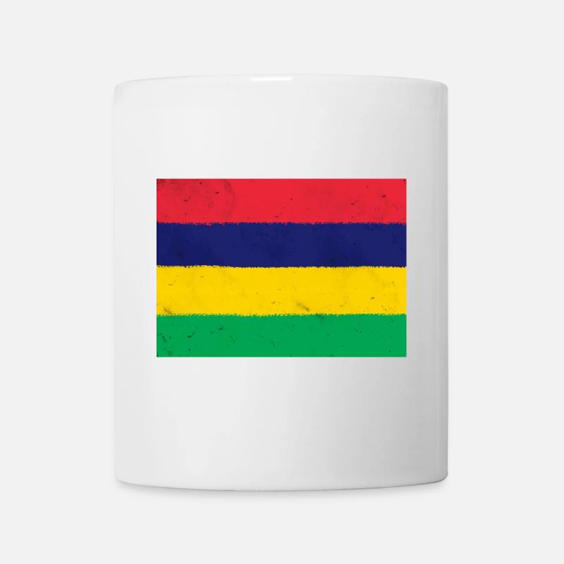 Drapeau de l’île Maurice - Mug blanc - blanc