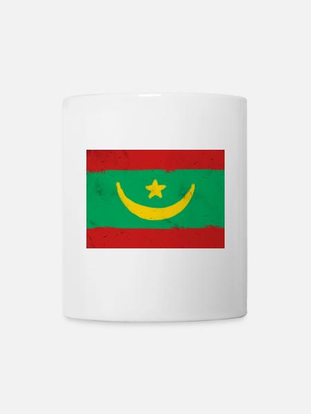 Flagge von Mauretanien - Tasse - Weiß