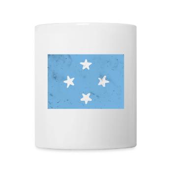Drapeau de la Micronésie - Mug blanc - blanc - Devant