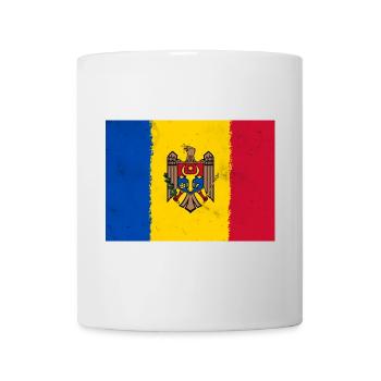 Flagge von Moldawien - Tasse - Weiß - Vorne