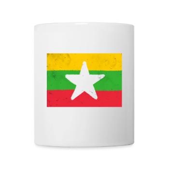Flagge von Myanmar - Tasse - Weiß - Vorne