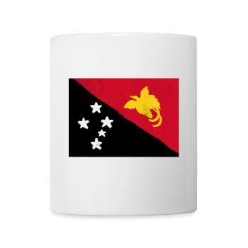 Flagge von Papua-Neuguinea - Tasse - Weiß - Vorne