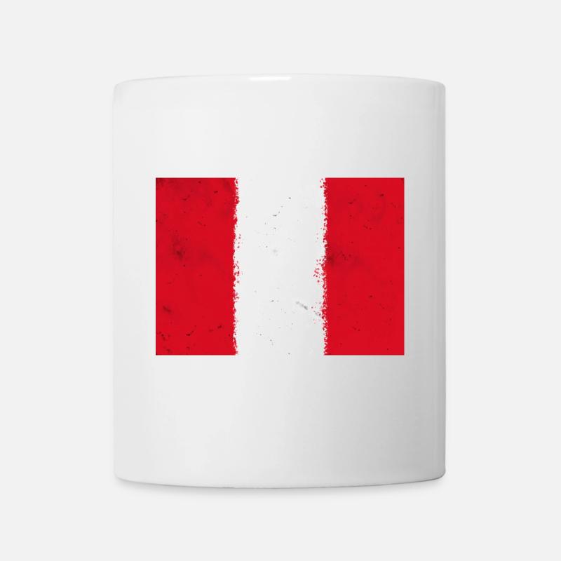 Drapeau du Pérou - Mug blanc - blanc