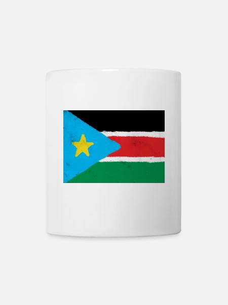 Flagge des Südsudan - Tasse - Weiß