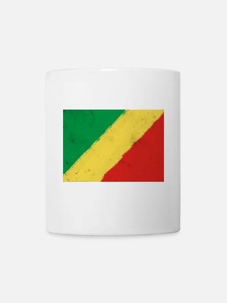 Drapeau de la République du Congo - Mug blanc - blanc