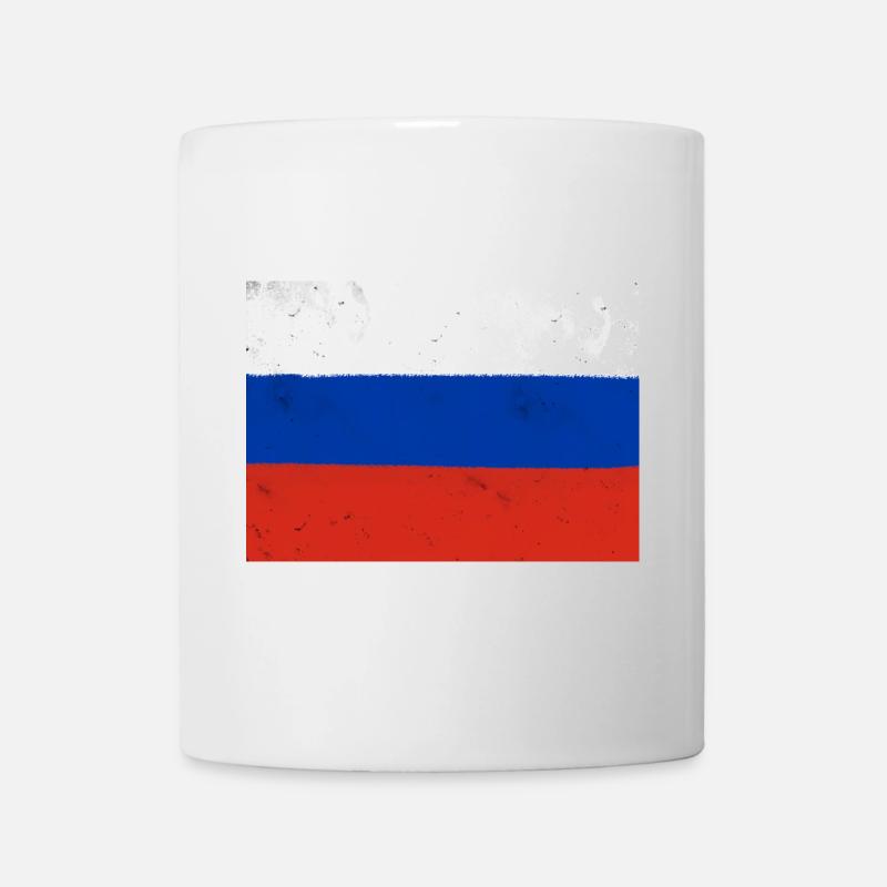 Drapeau de la Russie - Mug blanc - blanc