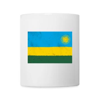 Flagge von Ruanda - Tasse - Weiß - Vorne