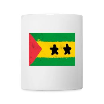 Drapeau de São Tomé-et-Príncipe - Mug blanc - blanc - Devant