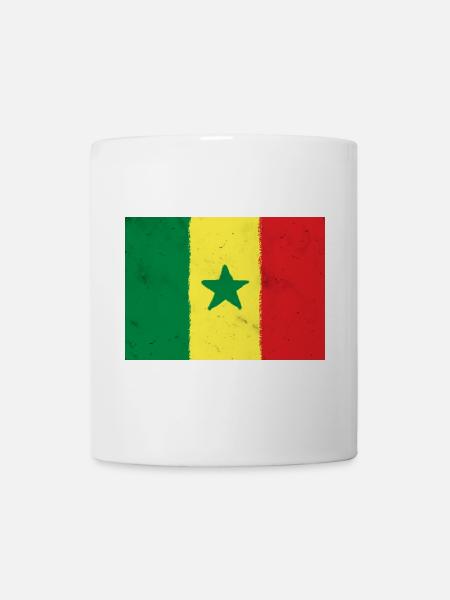 Flagge von Senegal - Tasse - Weiß