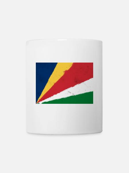 Flagge der Seychellen - Tasse - Weiß