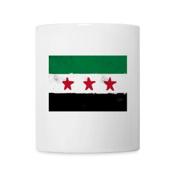 Drapeau de la Syrie - Mug blanc - blanc - Devant