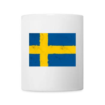 Drapeau de la Suède - Mug blanc - blanc - Devant