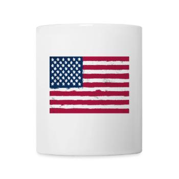 Drapeau des États-Unis - Mug blanc - blanc - Devant