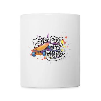 Skateboard Graffiti Motivation Design - Tasse - Weiß - Vorne