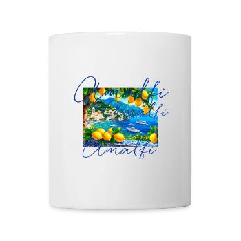 amalfi, lemons, porcelain, Italy, landscape - Mug - white - Front