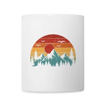 Mountains - Geh raus, die Grafik ist fantastisch - Tasse - Weiß - Vorne