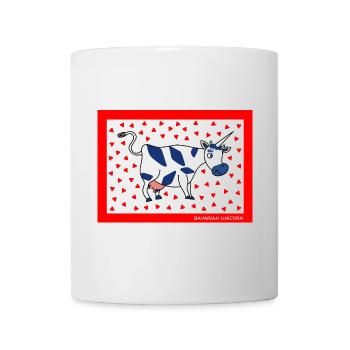 BAVARIAN UNICORN - Herzen - Tasse - Weiß - Vorne