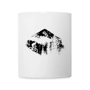 Mountain Biking Sketch - Mug - white - Front