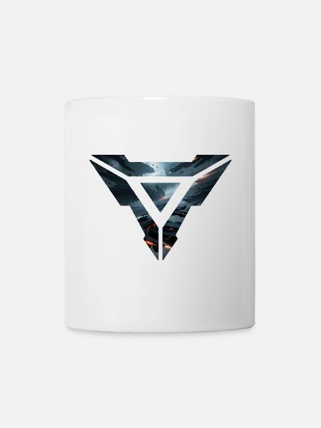 Galactic Fleet Emblem – Futuristic Space Battle - Mug - white