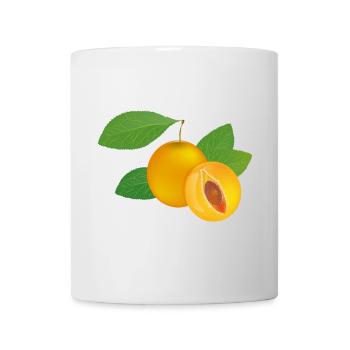 Mirabelle plum motif with juicy flesh - Mug - white - Front