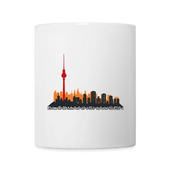 Blödmannshausen – Berlin Lustiger Spruch Geschenk - Tasse - Weiß - Vorne