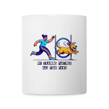 My Training Partner has four Paws - Mug - white - Front