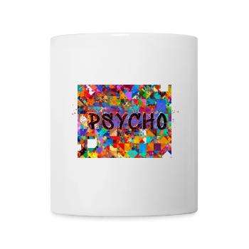 Muster ,Pop- Art, psycho,psychedelisch - Tasse - Weiß - Vorne