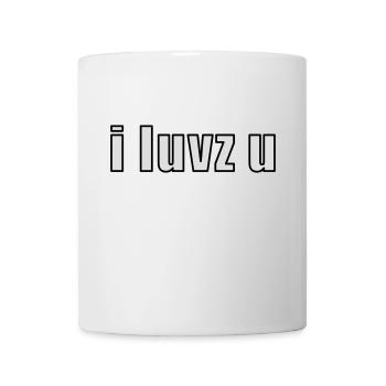 i luvz u - Mug blanc - blanc - Devant