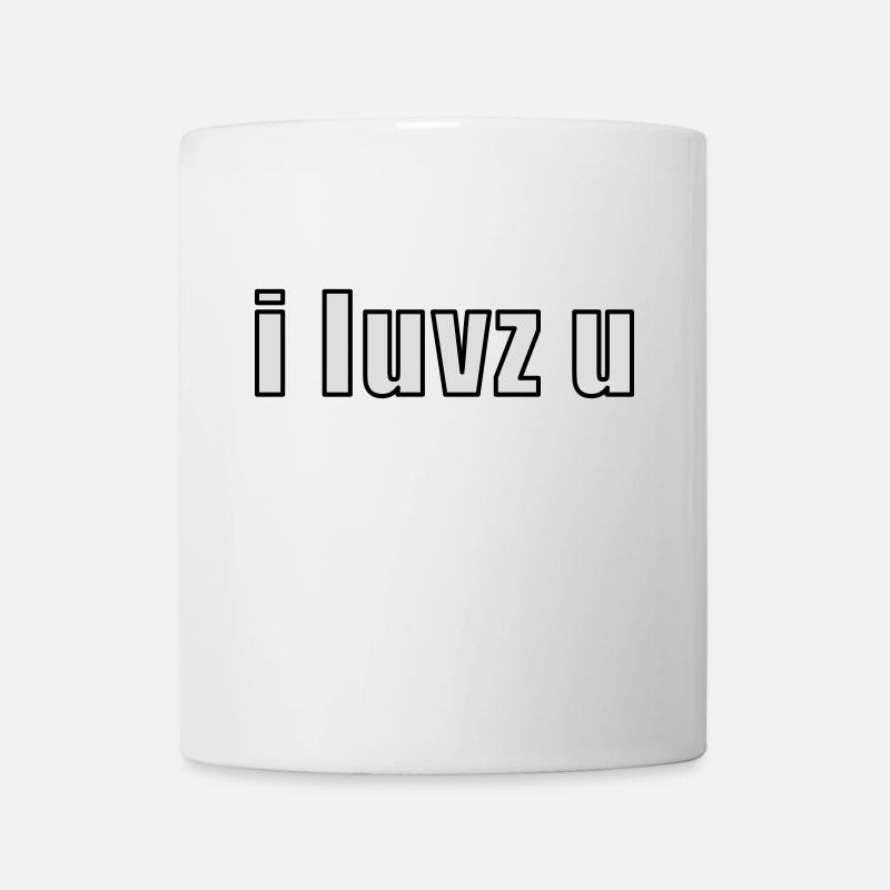 i luvz u - Mug blanc - blanc