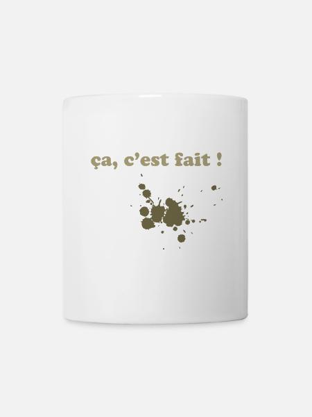 Ça c'est fait ! Maladresse et taches marrons - Mug blanc - blanc