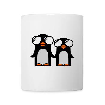 funky penguins - Mug blanc - blanc - Devant