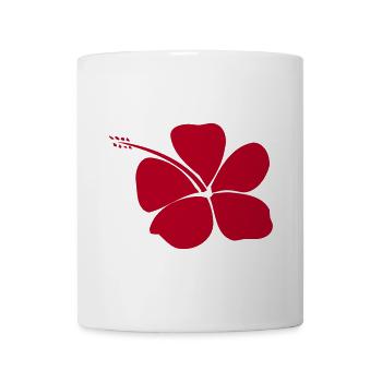 polynesische Tätowierung Hibiskus - Tasse - Weiß - Vorne