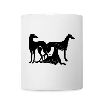 Gruppe Galgos / Greyhounds - Tasse - Weiß - Vorne