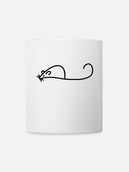 Maus - Tasse - Weiß