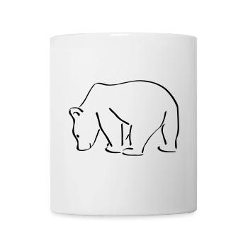 Bären Skizze Zeichnung Scribble - Tasse - Weiß - Vorne