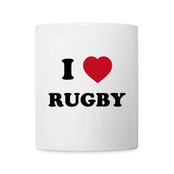 I Love Rugby - Mug - white - Front