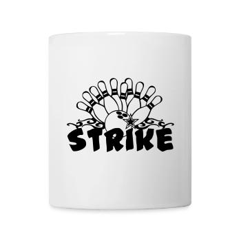 Bowling Strike , Fun Shirt , Strike (25) - Tasse - Weiß - Vorne