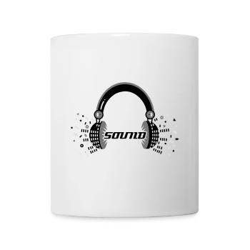 Kopfhörer Sound - Tasse - Weiß - Vorne