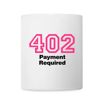 Error 402 | Fehler | Errormessage - Mug blanc - blanc - Devant